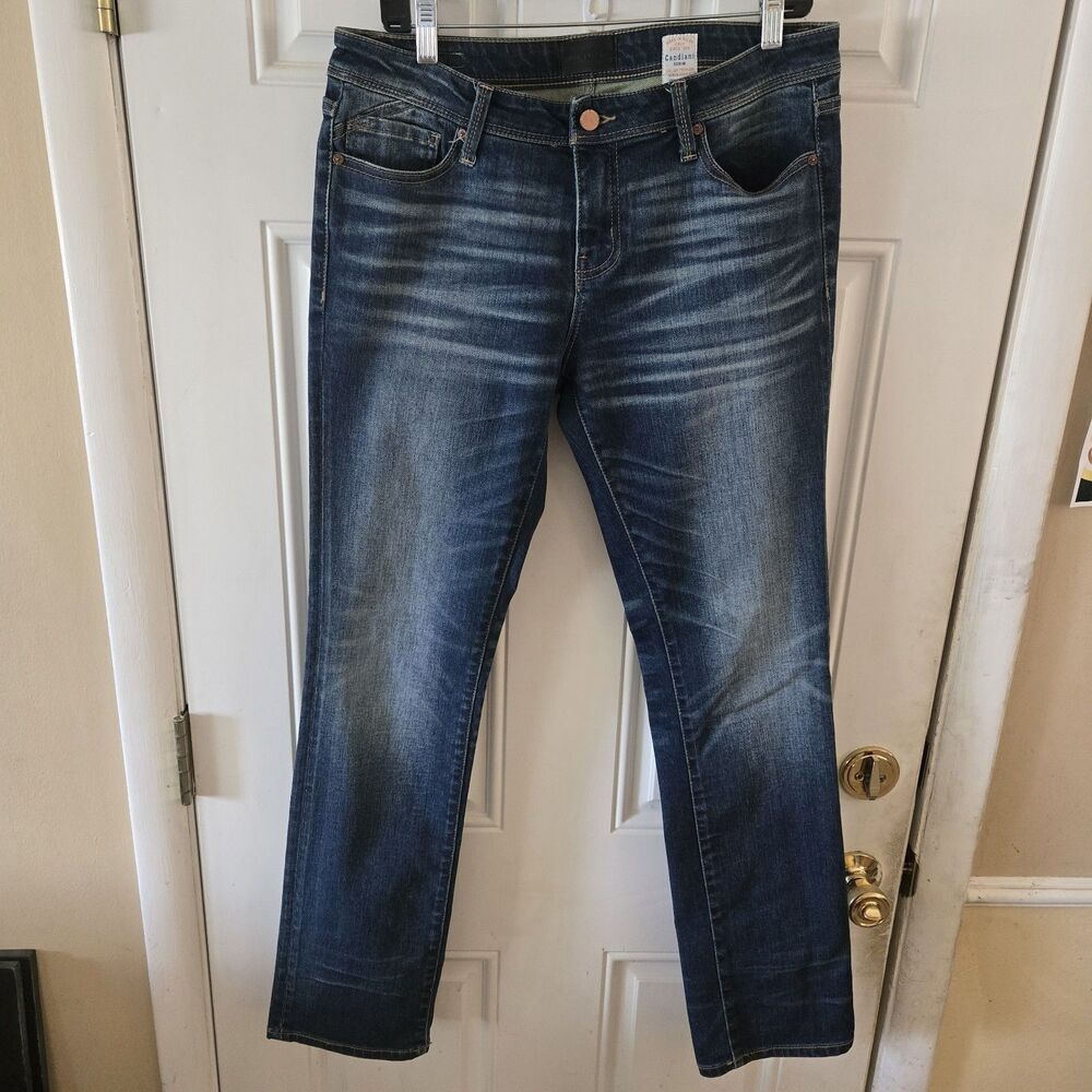BKE Buckle Black No. 53 Straight Jeans Womens Size 29x32 Candiani Denim Italy